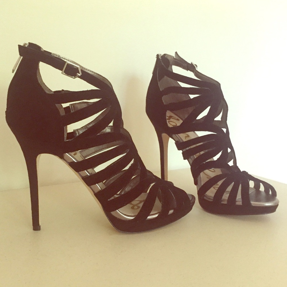 Sam Edelman NEW black cage shoes.